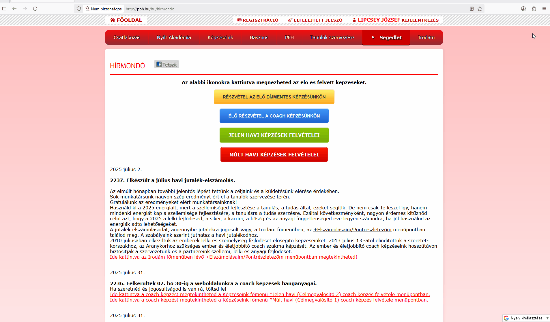 Azonosító megszerzése sütiből - útmutató Firefox-hoz